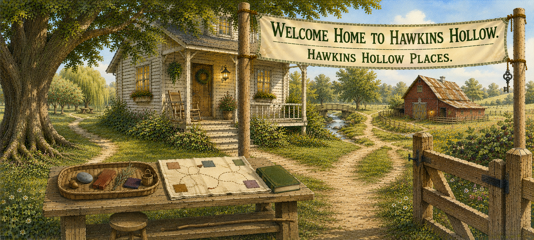 Places ribbon for the Hawkins Hollow map and environment pages.